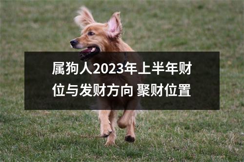 属狗人2023年上半年财位与发财方向聚财位置
